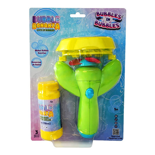 Wishbone Products - Bubble Blower Toy Bubbles in Bubbles 4 oz, Blister Pack