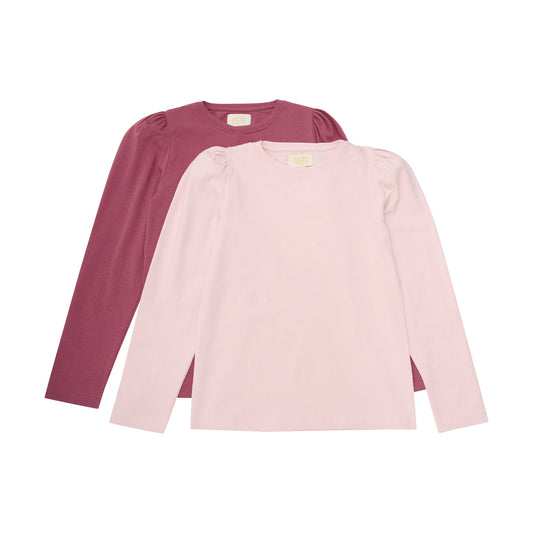 Creamie - Infant/kid Girl T-shirt Ls 2-pack Pink- 8Y