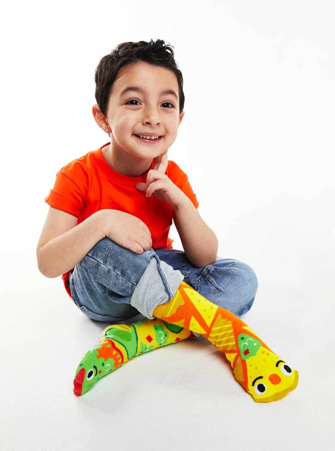 Pals Socks - Chips & Guac Mismatched Non-Slip Kids Socks