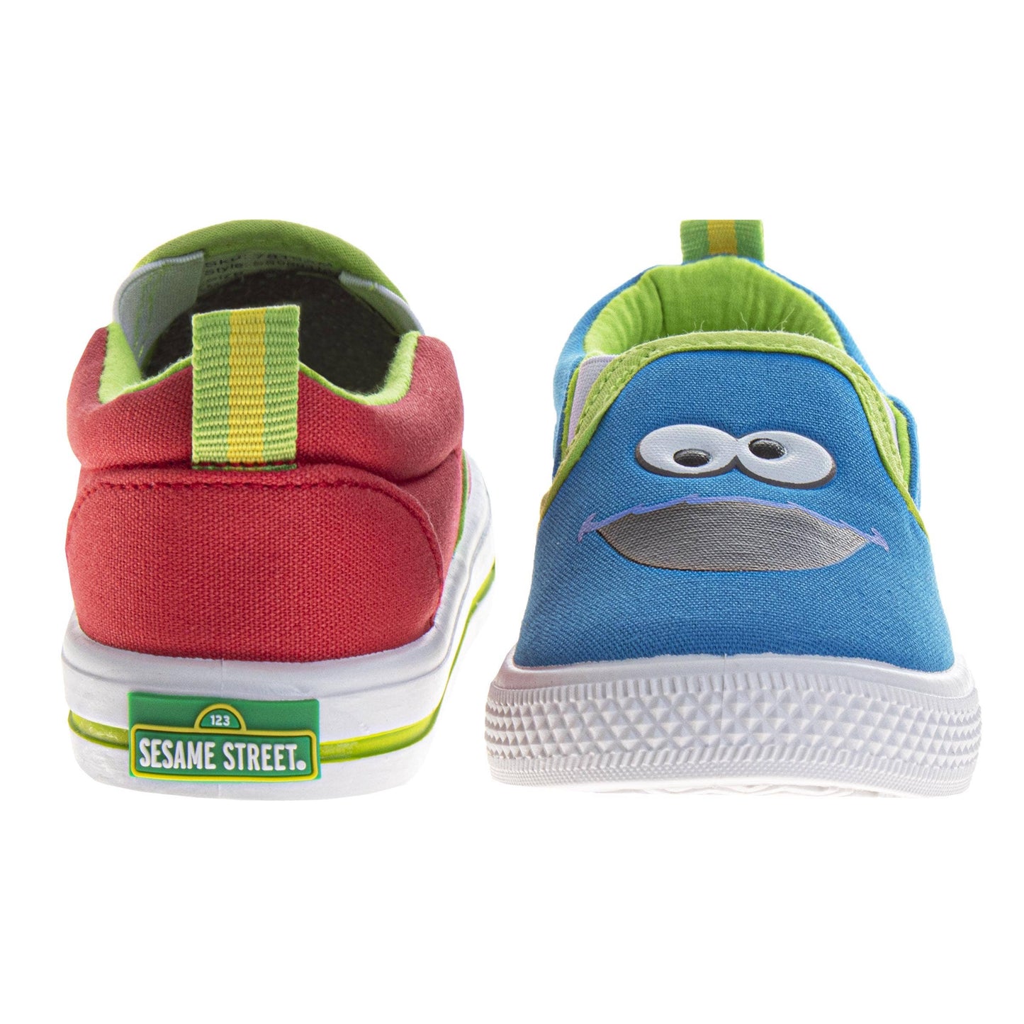 Sesame Street Elmo and Cookie Monster Slip On Sneakers (Toddler/Little Kid)