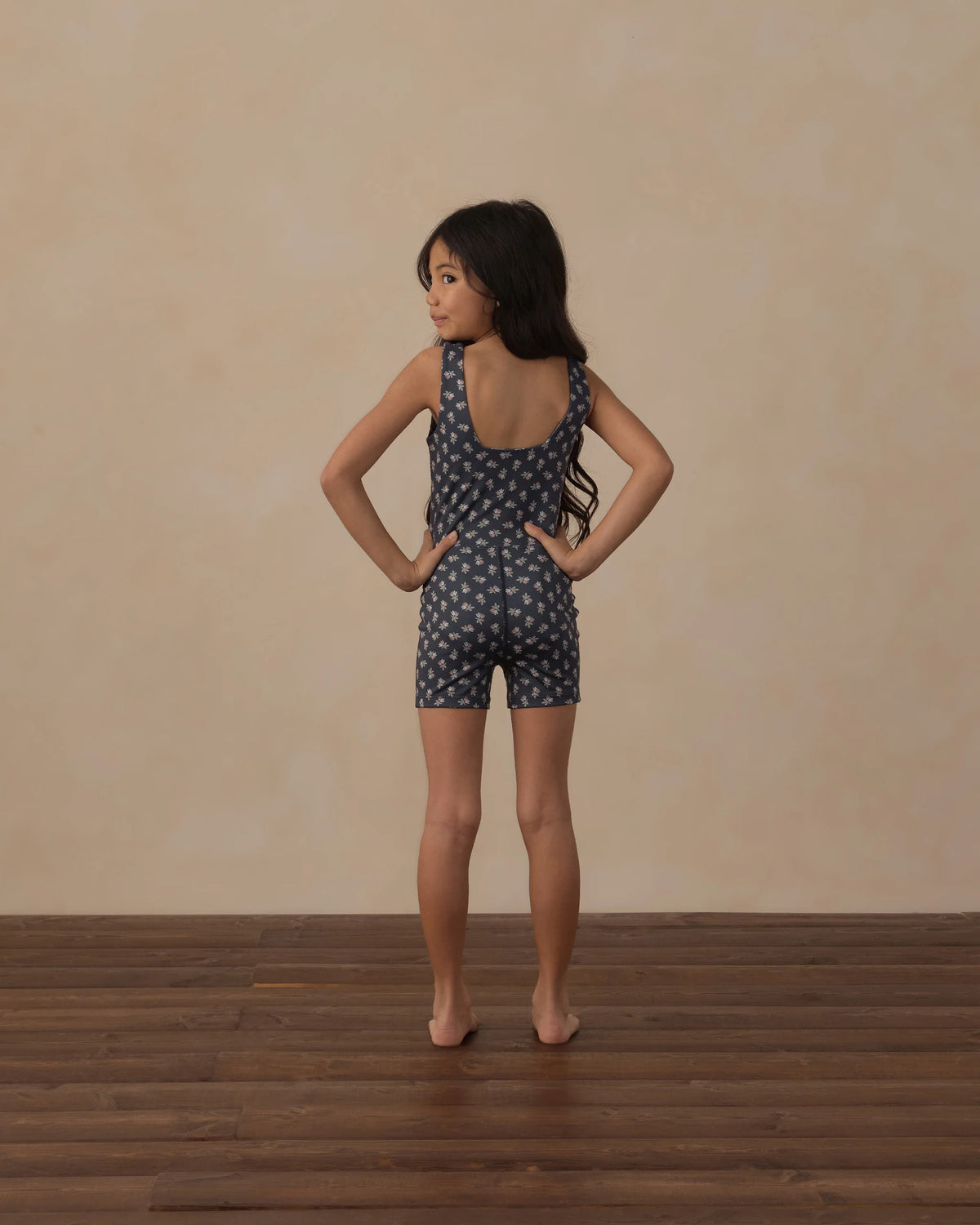 Rylee + Cru Malibu Bodysuit Blue Blooms
