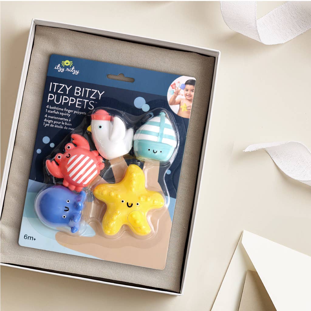 Itzy Ritzy - Nautical Itzy Bitzy Puppets - Bath + Storytelling Toys