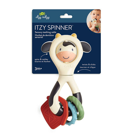Itzy Ritzy - Itzy Spinner Rattle: Cow