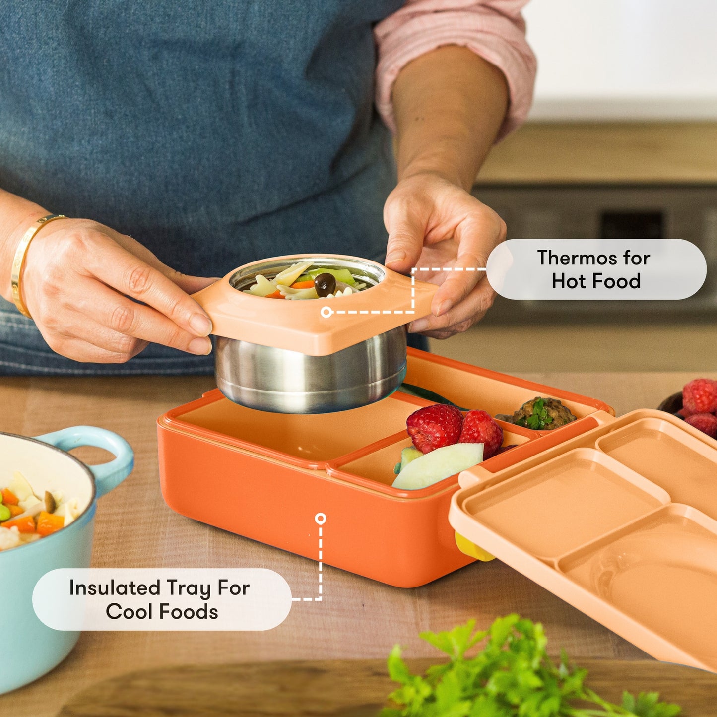 Omielife - OmieBox Bento - Poppy Orange