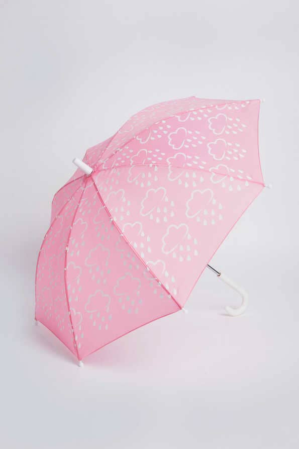 Grass & Air - Little Kids Colour-Revealing Umbrella In Baby Pink