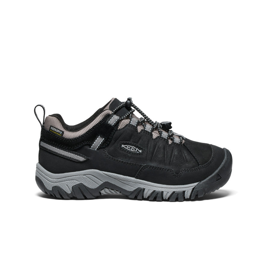 Keen - Targhee IV Waterproof Hiking Shoe - Big Kids -  Black/Steel Grey