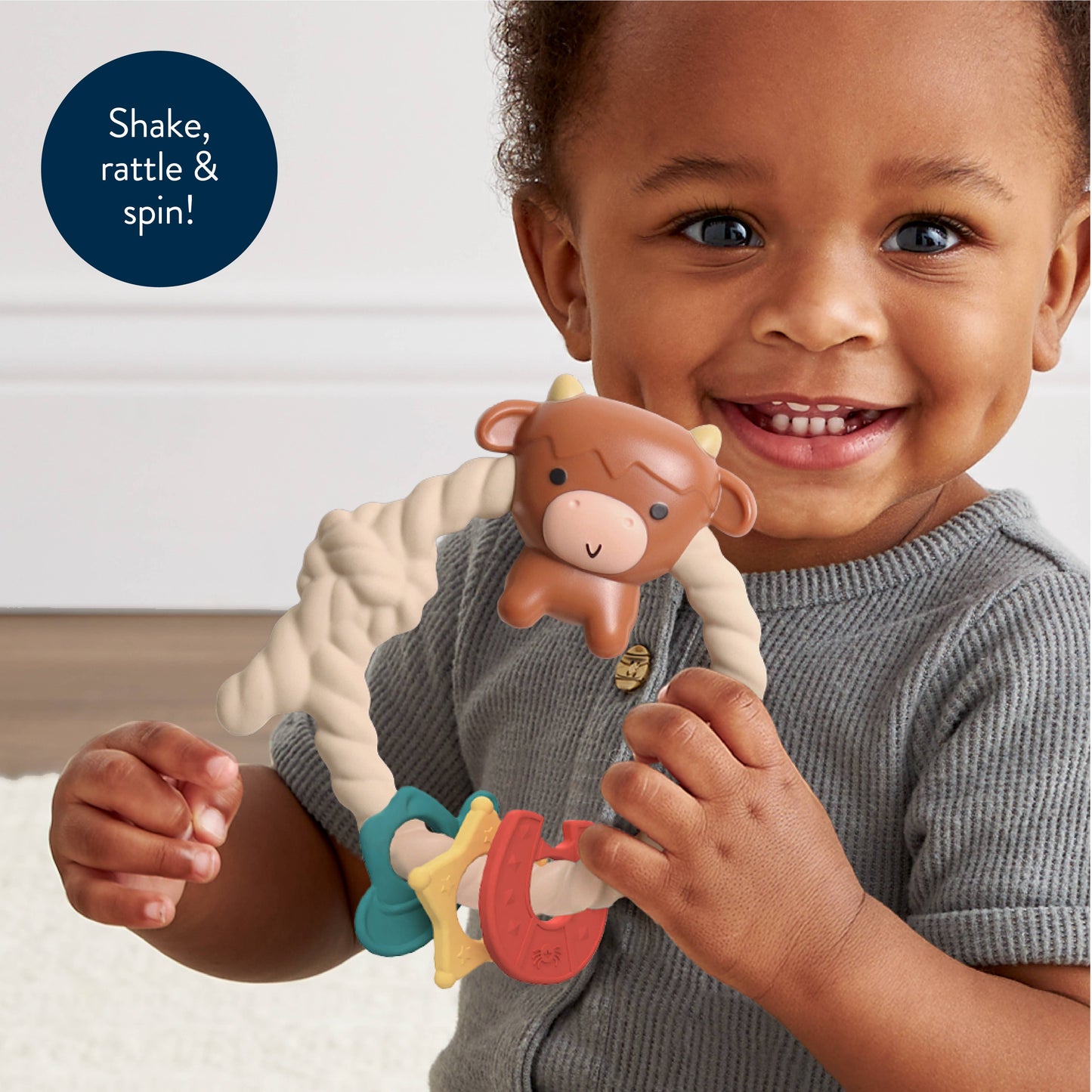 Itzy Ritzy - *NEW OPTION* Ritzy Rattle™ Silicone Teether Rattles: Rainbow