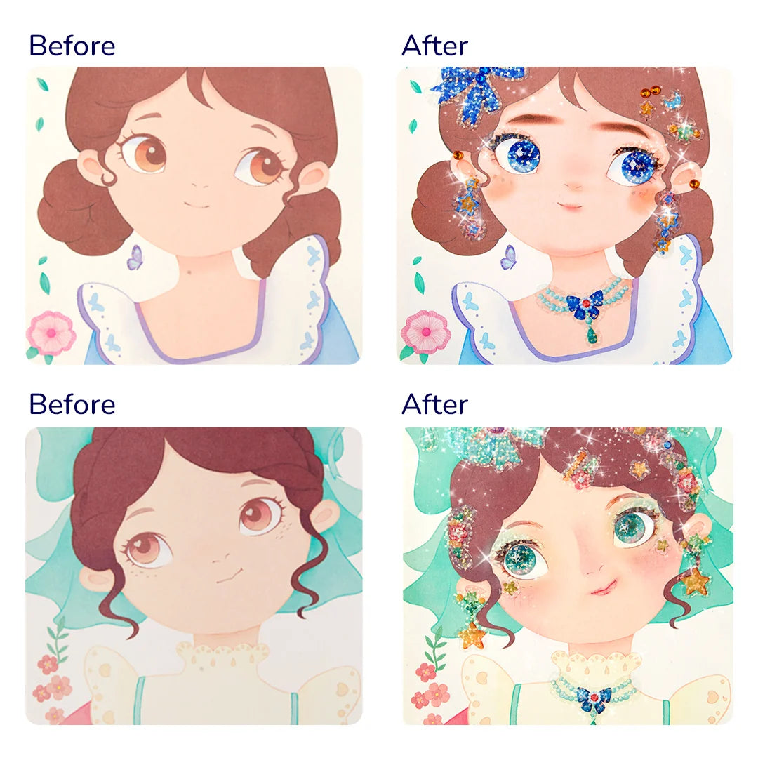 Mideer 3-in-1 Dress Up Game Set: Princess Fantasy Makeup