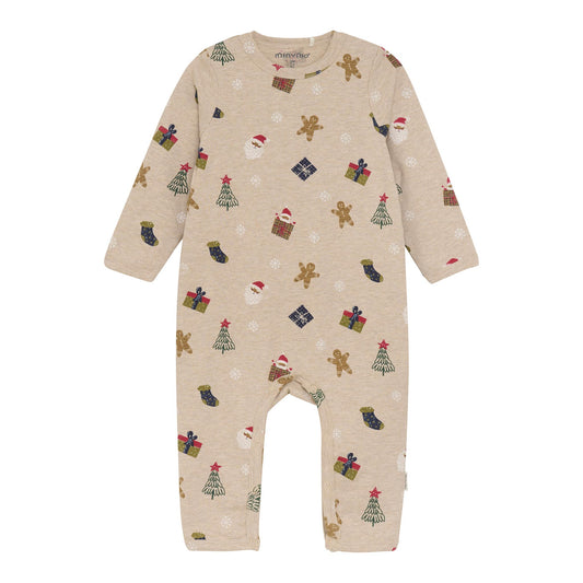 Minymo - Christmas Pattern Santa Baby Aop Suit- 3M
