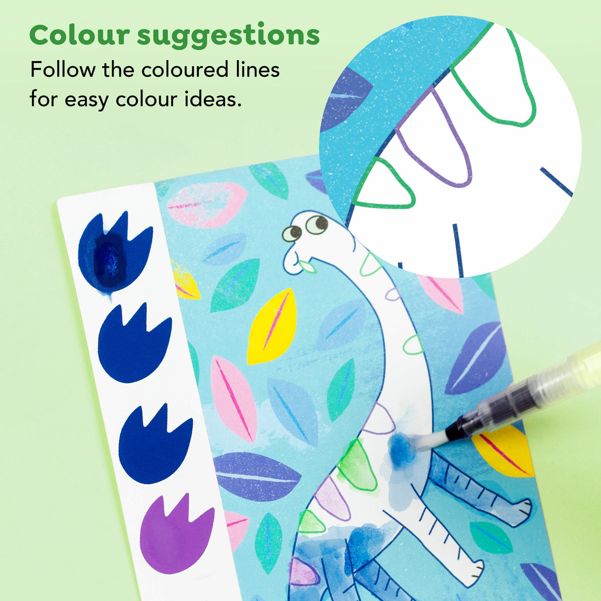 Tiger Tribe Paint a Picture Set Dinosaurs