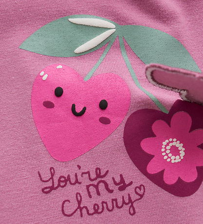 Minymo  - Long Sleeve Mauve Orchild Bodysuit - 3 Months