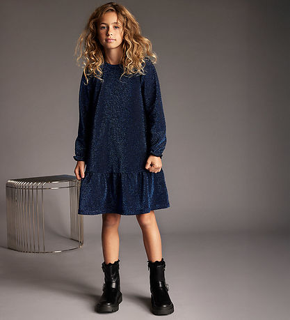 Creamie - Glitter Blue Dress - 8Y
