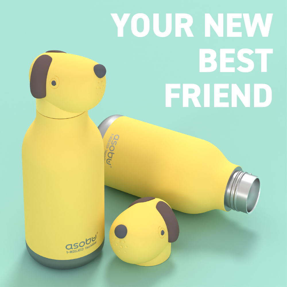 Asobu - 16 oz Bestie Animal Bottle - DOG
