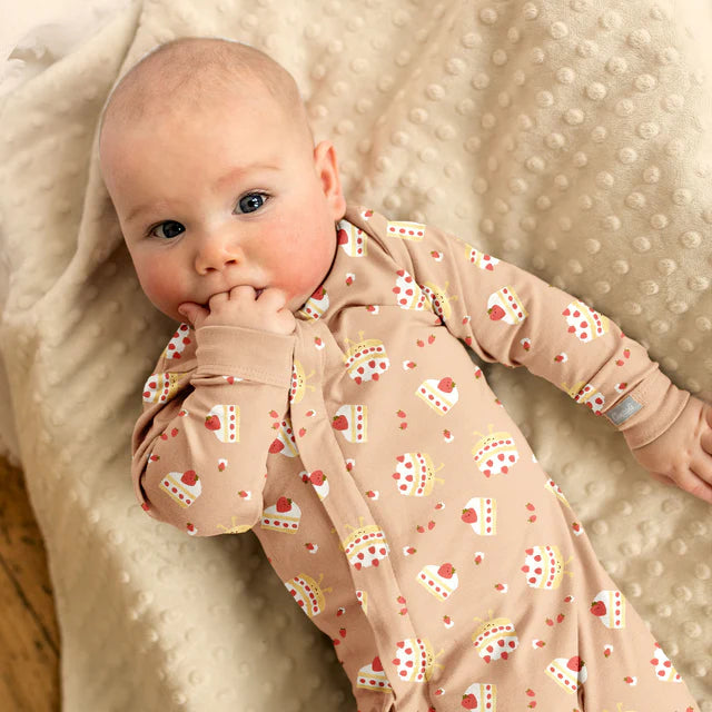 Coccoli Modal Ziper Footie - Shortcake On Sand