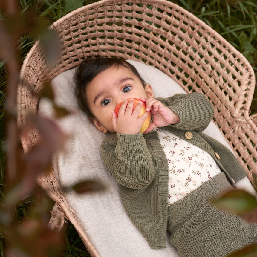 Celavi - Flower Aop Merino Bodysuit - 3M