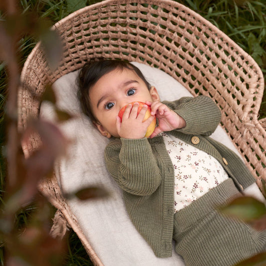 Celavi - Flower Aop Merino Bodysuit - 3M