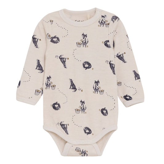 Celavi - Fox Aop Merino Bodysuit - 3M