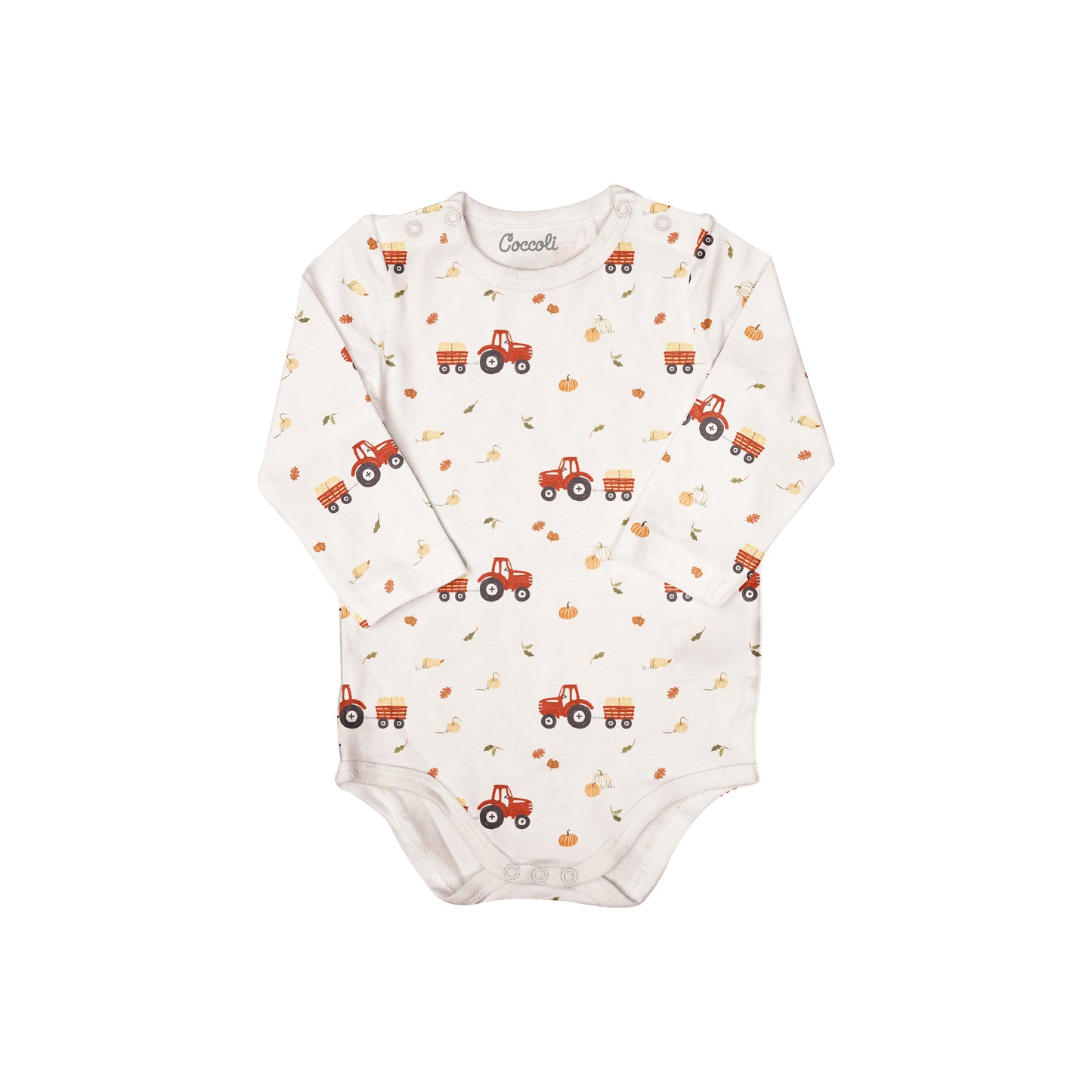 Coccoli MODAL ROMPER  Long Sleeve Bodysuit - Vehicle 3M
