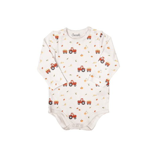 Coccoli MODAL ROMPER  Long Sleeve Bodysuit - Vehicle 3M