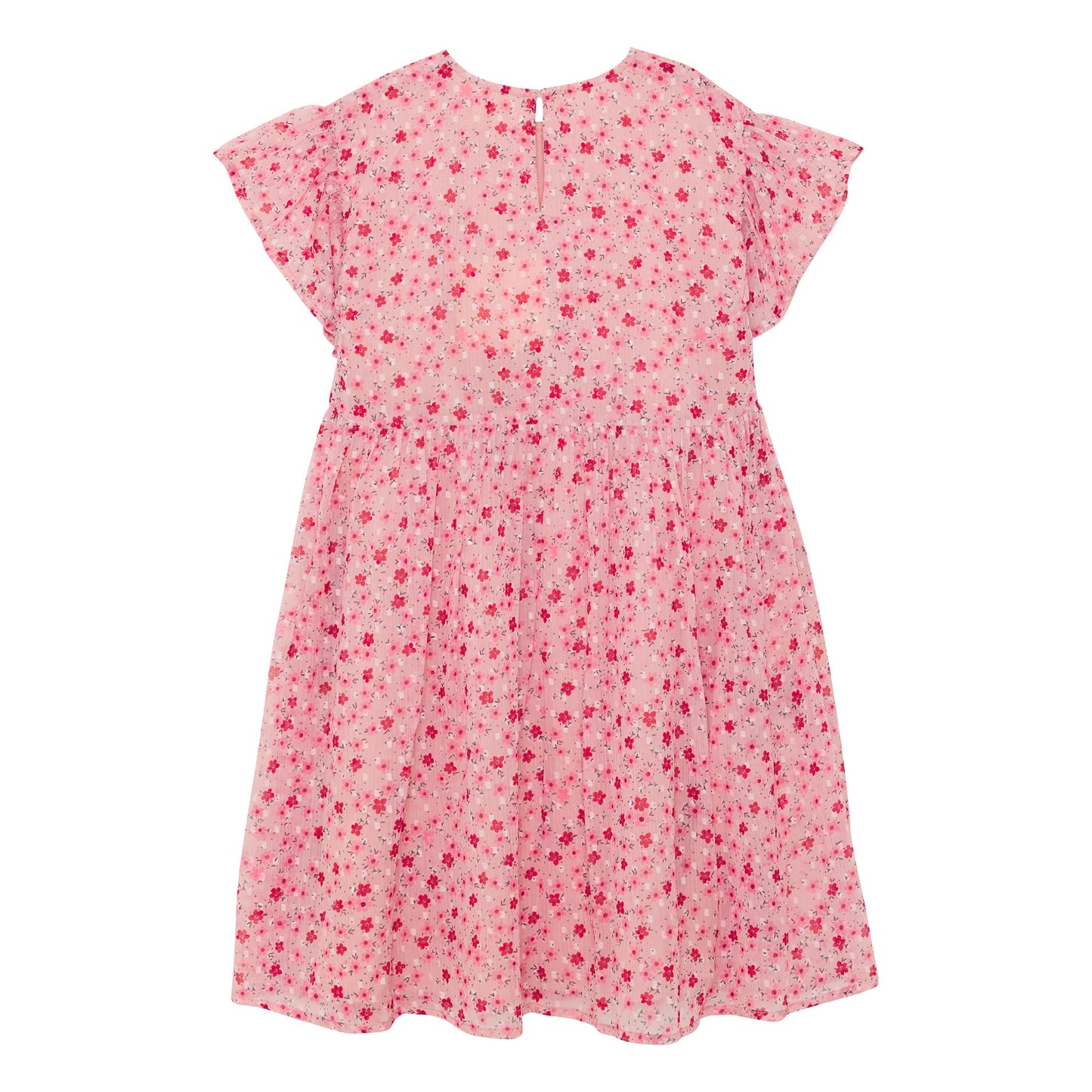 Creamie Flower Doby Dress - 8Y