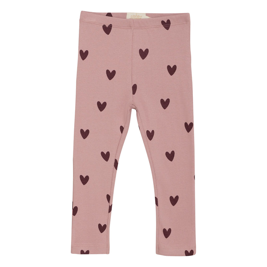 Creamie - Heart Rib Legging -2Y