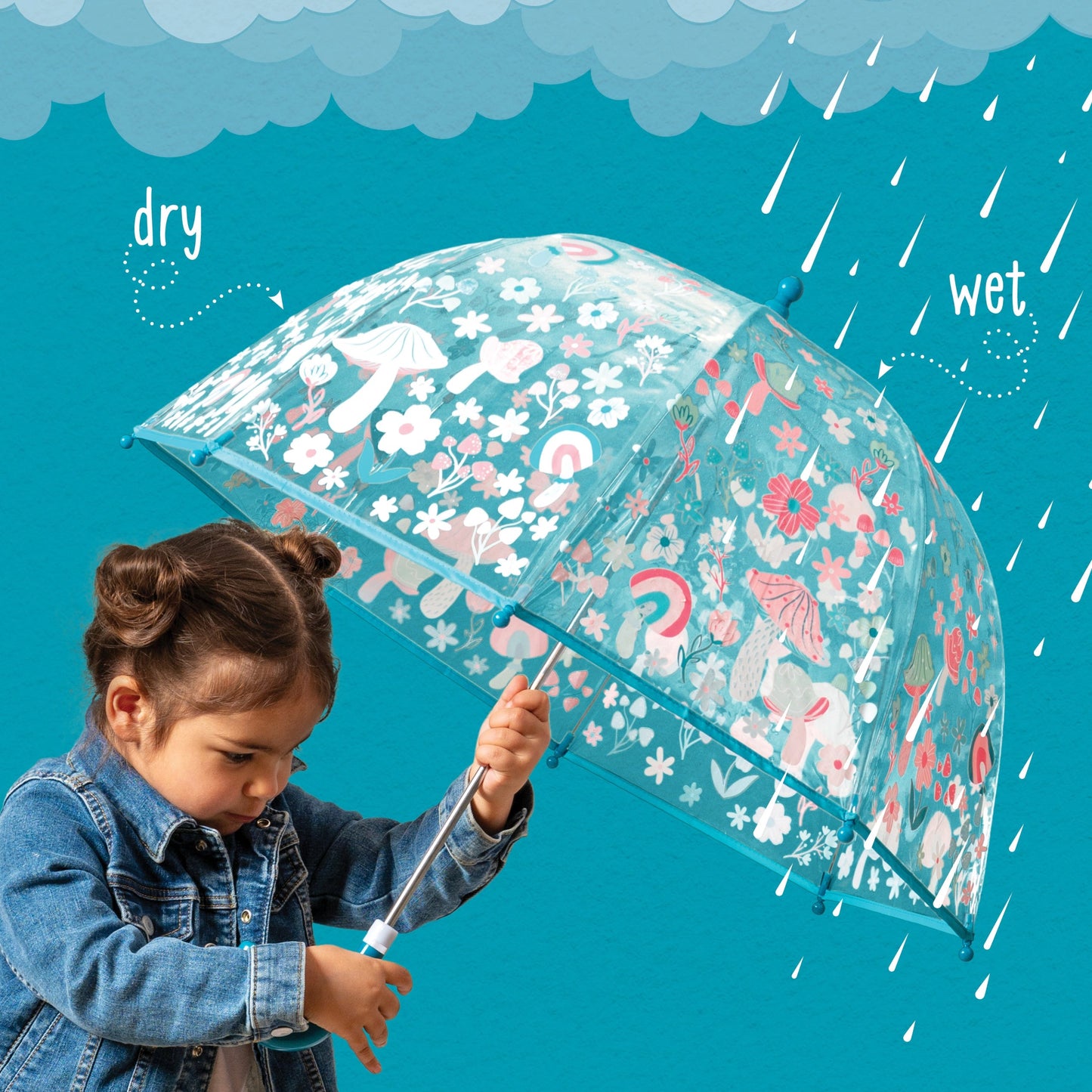 Stephen Joseph - Clear Color Changing Umbrella