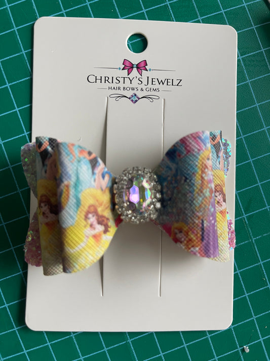 Christy’s Jewelz Hair Bow -  Jeweled Princesses
