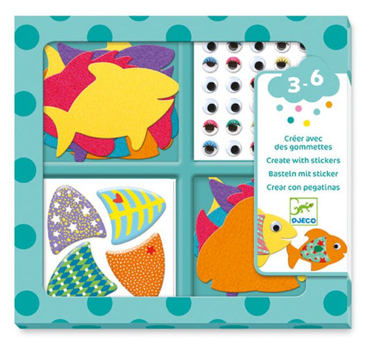 Djeco - Felt Character Decoration Art Activity