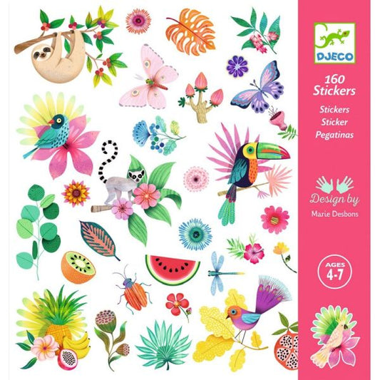 Djeco Paradise Sticker Pack 160 Stickers