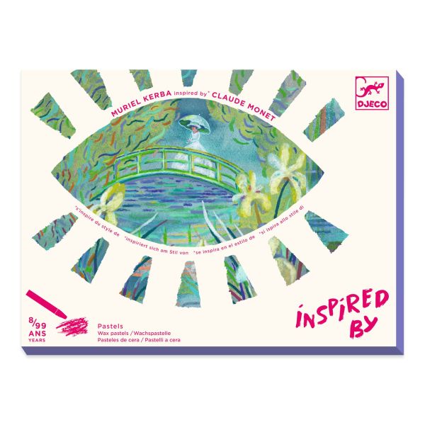 Djeco - Inspired By Art Activity - Claude Monet (Oil Pastels)