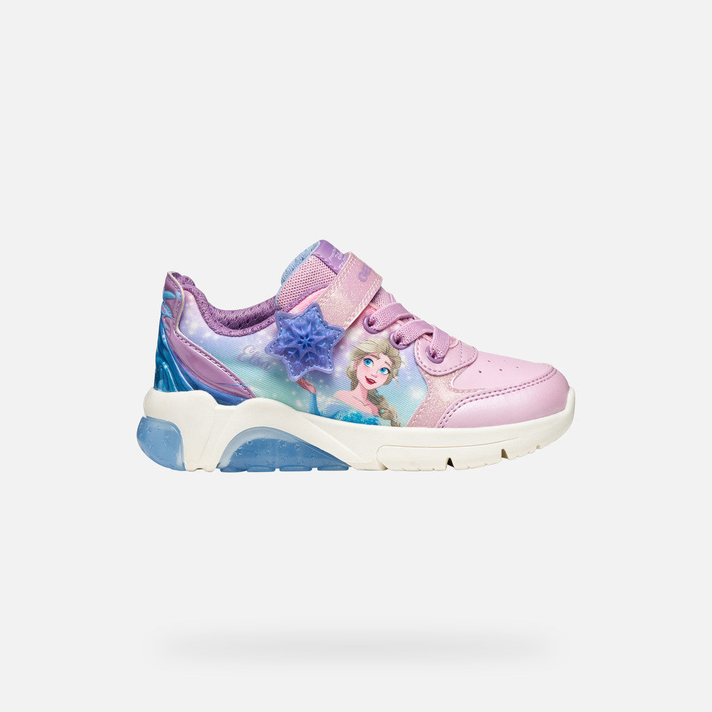 Geox Fadinlight Girl's Sneakers Pink Disney Frozen Elsa