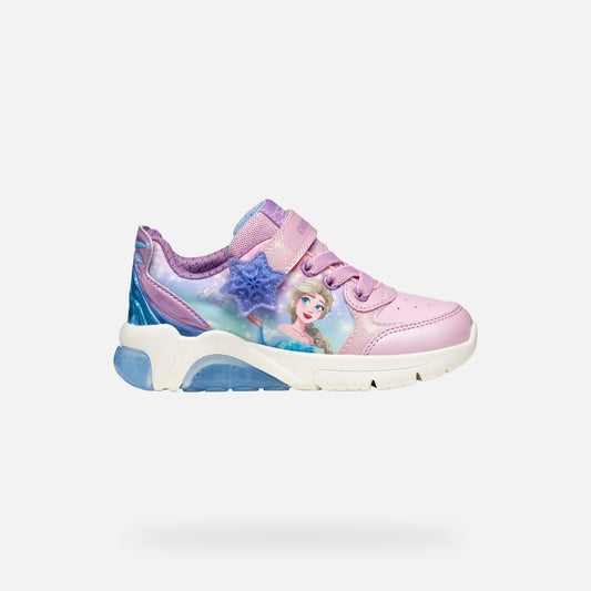 Geox Fadinlight Girl's Sneakers Pink Disney Frozen Elsa