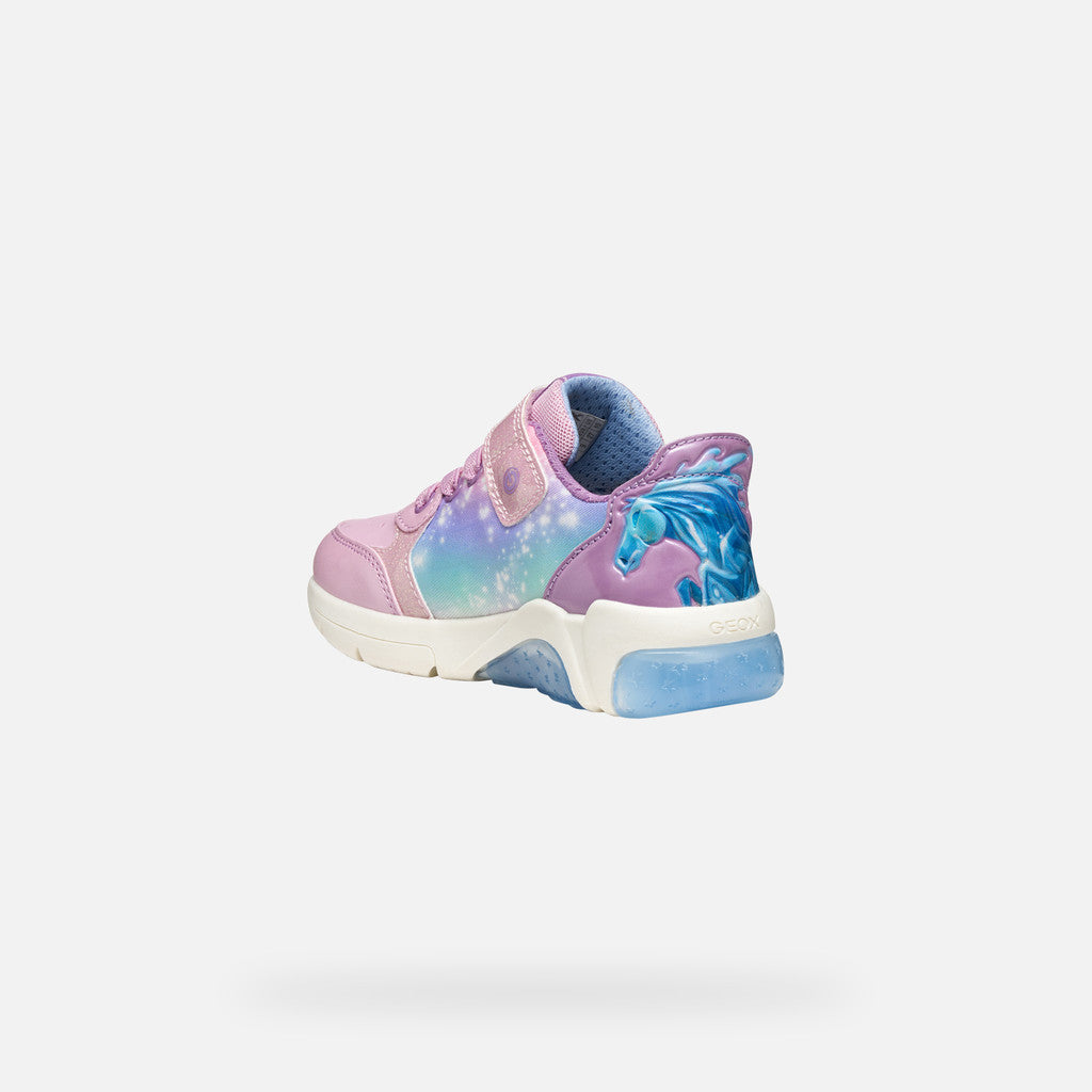 Geox Fadinlight Girl's Sneakers Pink Disney Frozen Elsa