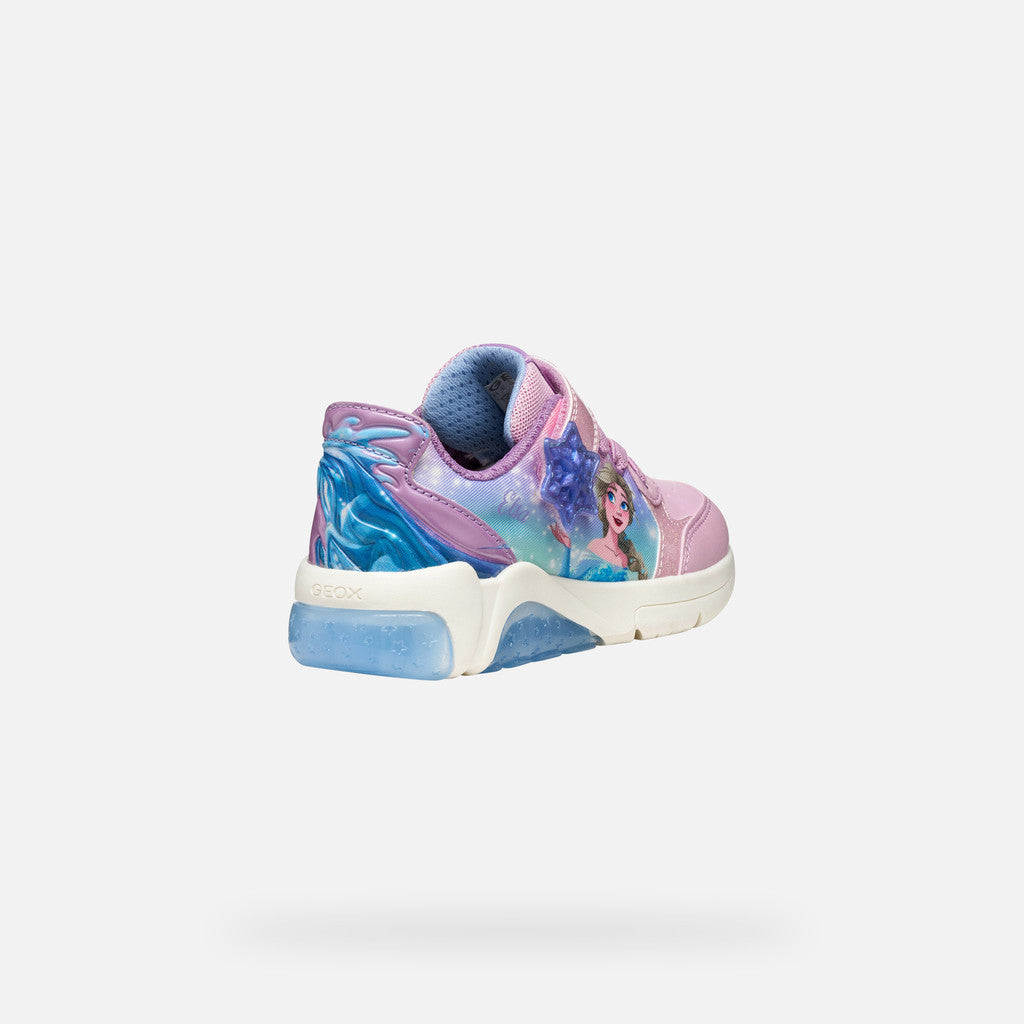 Geox Fadinlight Girl's Sneakers Pink Disney Frozen Elsa
