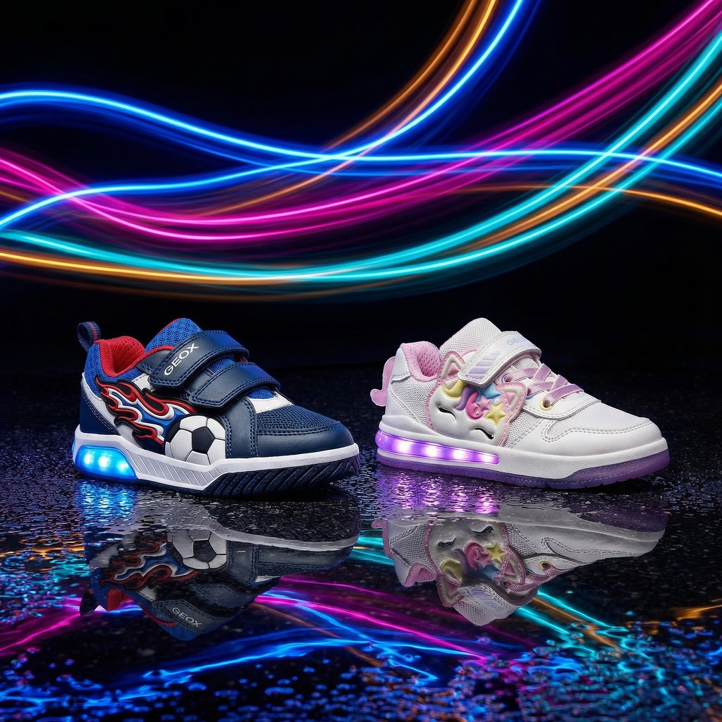 Geox kids Sketlite Light up Shoes