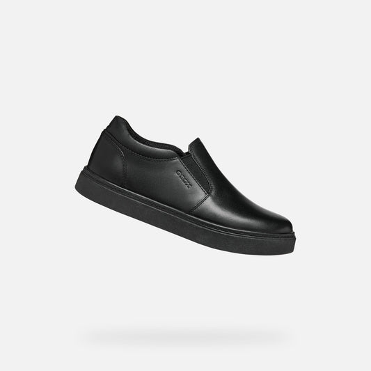 Geox Nashik Boys Uniform Sneakers Shoes Black