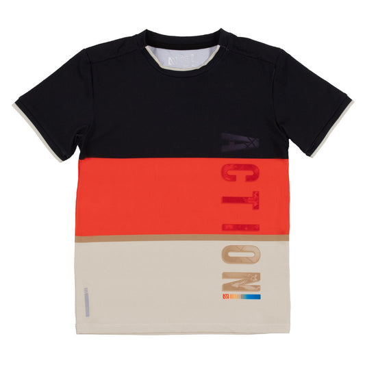 Nano- Boys Black Athletic T-Shirt