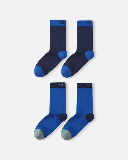 Reima Parit Kids' Merino Wool Blend Socks (2 Pack) | Navy