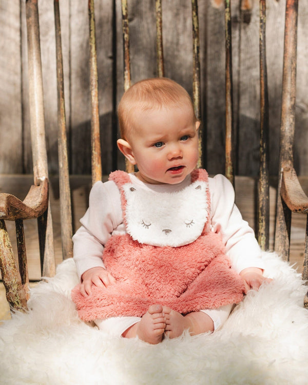 Deux par Deux - Bi-Material Dress And Leggings Set Old Pink