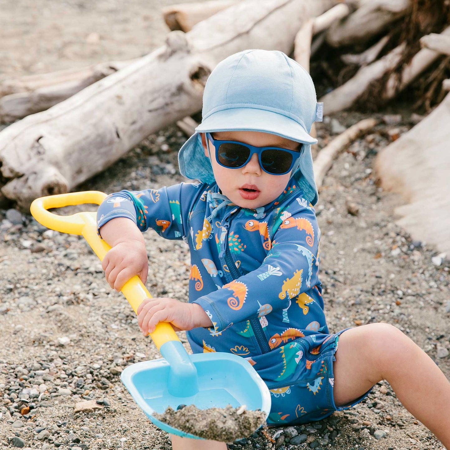 Jan & Jul Sun Soft Baby Cap - White