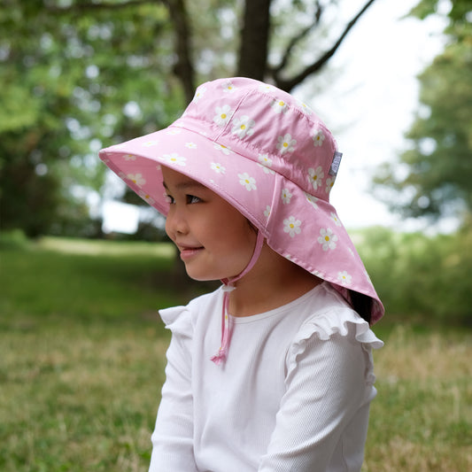 Jan & Jul - Cotton Adventure Hat - Pink Daisy
