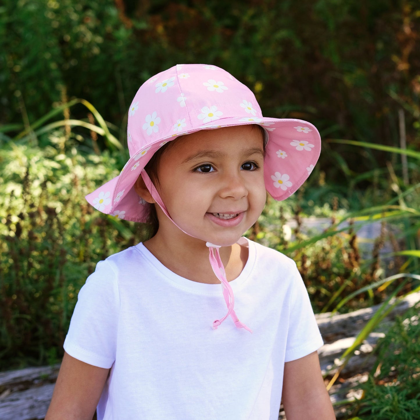 Jan & Jul - Kids Cotton Floppy Hats - Pink Daisy