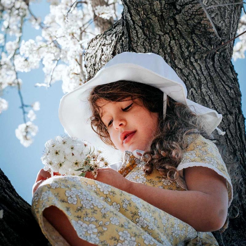 Jan & Jul - Kids Cotton Floppy Hats - White