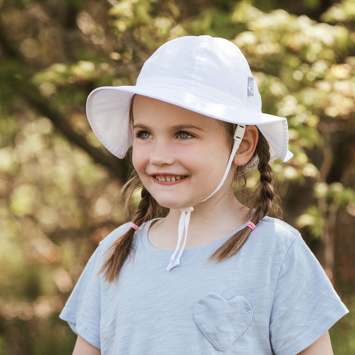 Jan & Jul - Kids Cotton Floppy Hats - White