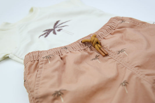 KidORCA Short Sleeve Rashguard - Palm Tree