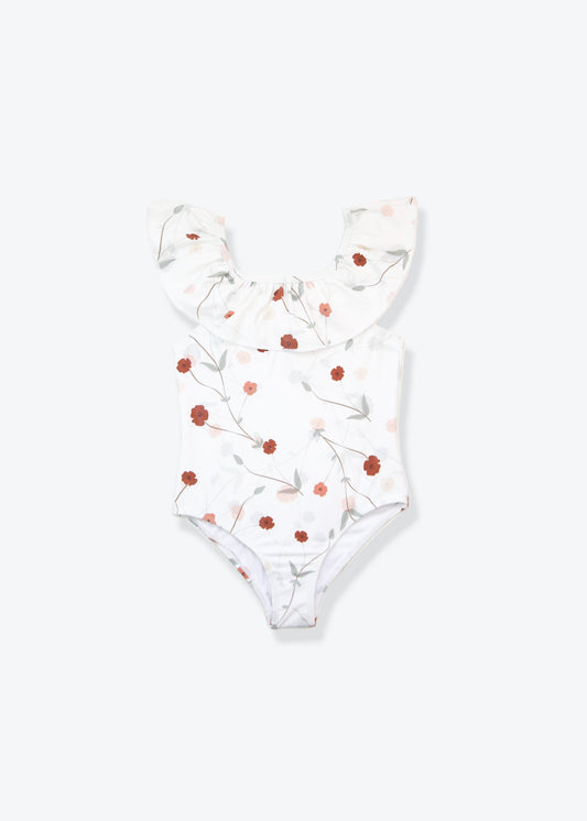 KidORCA Ruffle Swimsuit - Lalliana / Coconut
