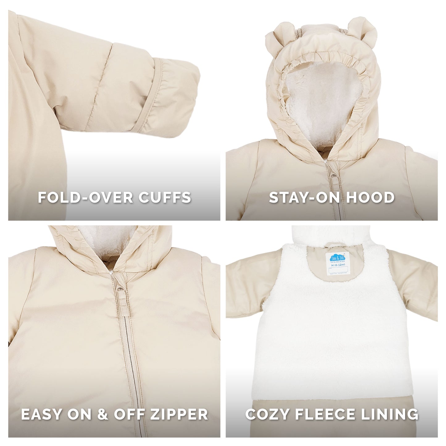 Jan & Jul Baby Toasty Dry Puffy Snowsuit