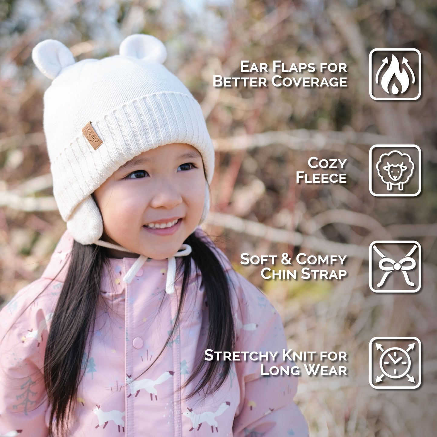 Jan & Jul Kids Bear Knit Hats