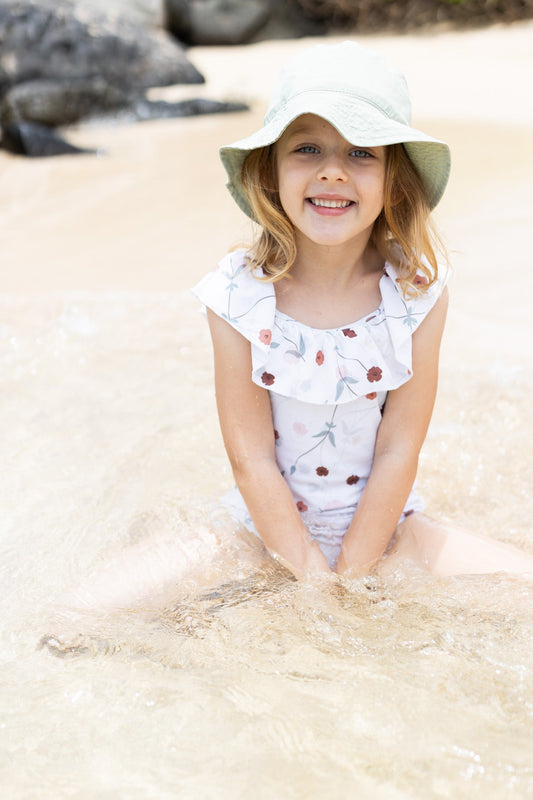 KidORCA Ruffle Swimsuit - Lalliana / Coconut