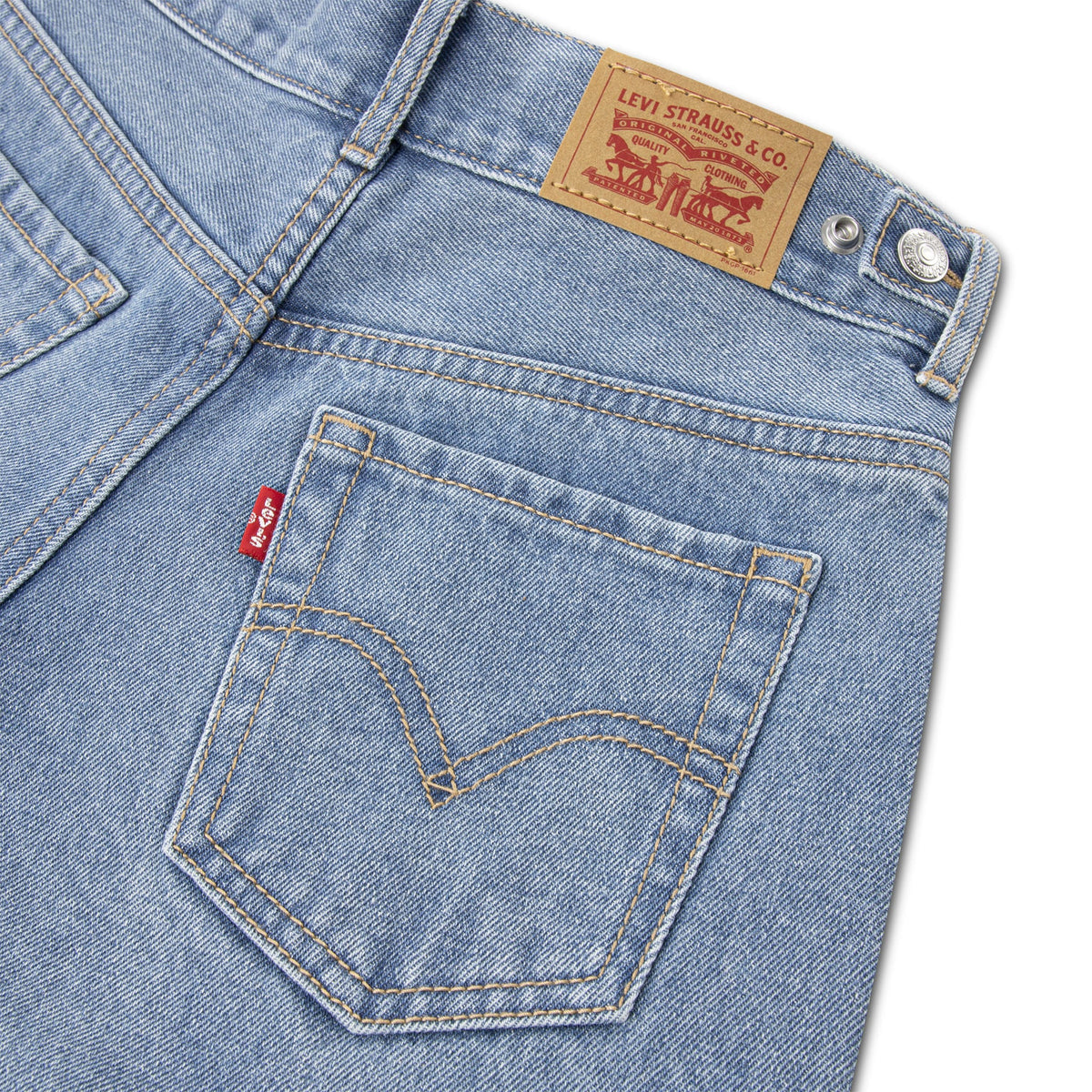 Levi's - Cinch High Rise Baggy Jeans for Big Girls 7-16